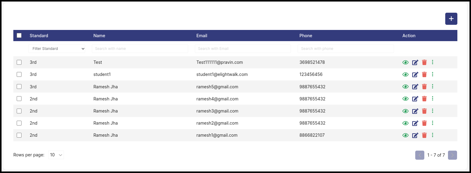 Teacher Dashboard